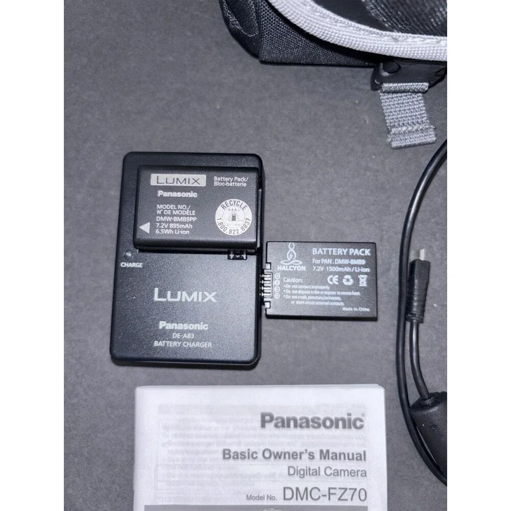 Panasonic Lumix DMC-FZ70 Digital Camera 16.1MP 60x Opt Zoom HD Video